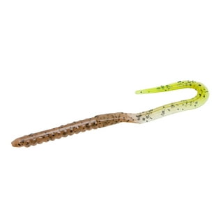 Zoom's Mini Lizard Soft Plastic Freshwater Fishing Bait, Chartreuse Pepper,  4, 15-pack, Soft Baits 