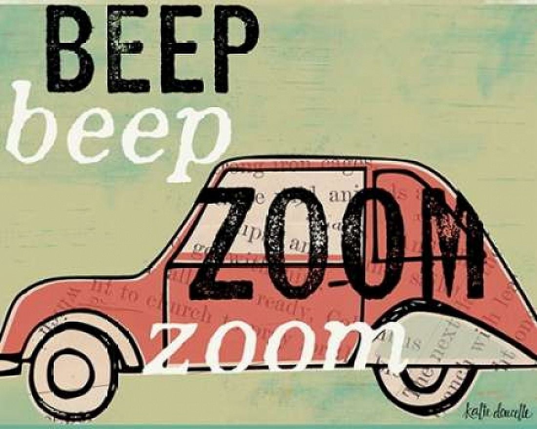 Zoom Zoom Canvas Art - Katie Doucette (24 x 30)