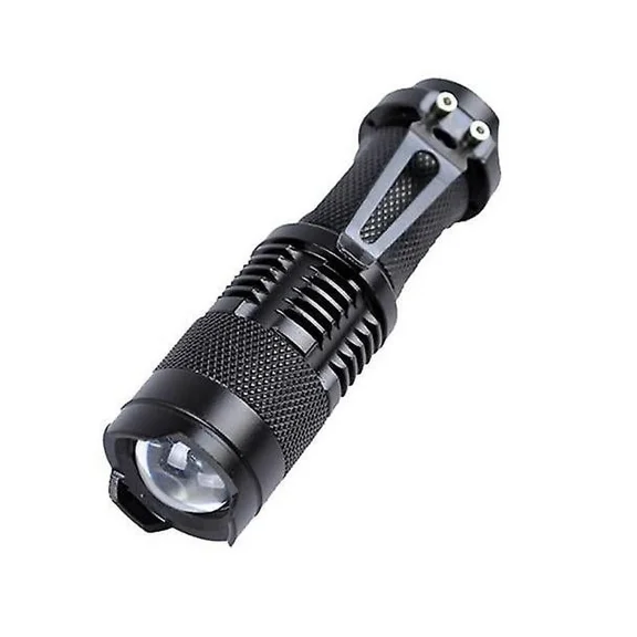 Zoomable Led Flashlight Torch Light 365nm Ultra Violet Blacklight Aa Battery