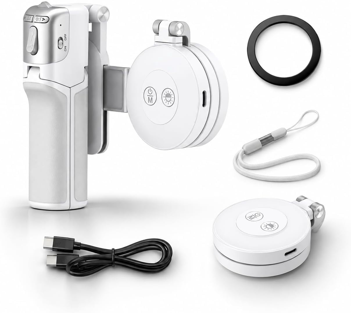 Rotated Stick Zoomable Magnetic Palm Grip | Selfie Stick & Tripod | Phone Camera Grip ...