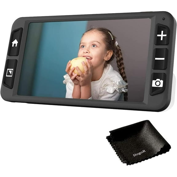 Zoomax Luna 6 Portable HD Electronic 6" Handheld HD Video Magnifier with Hogor Lens Cleaning Cloth