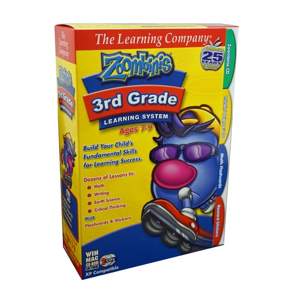 Zoombinis CDRom Learning System - Includes Zoombini's Mountain Rescue + Thinkin Science + Math Flashcards + More