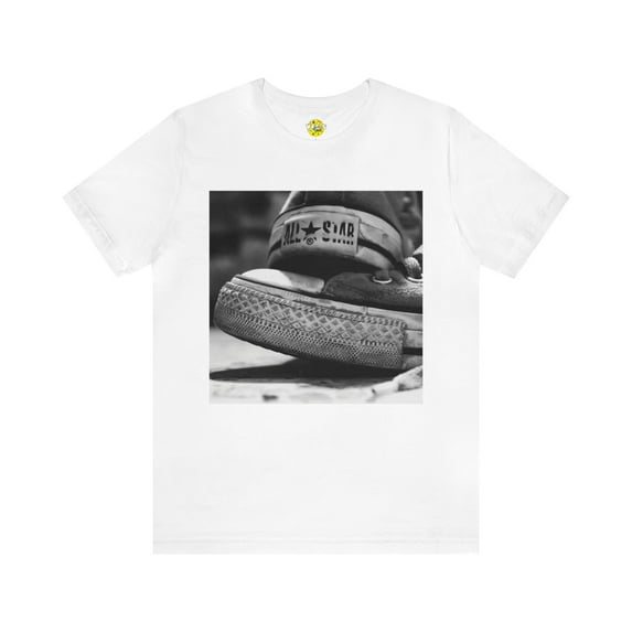 Zoomed Chuck Taylor All-Stars In Black & White Short Sleeve T-Shirt