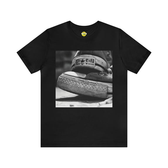 Zoomed Chuck Taylor All-Stars In Black & White Short Sleeve T-Shirt