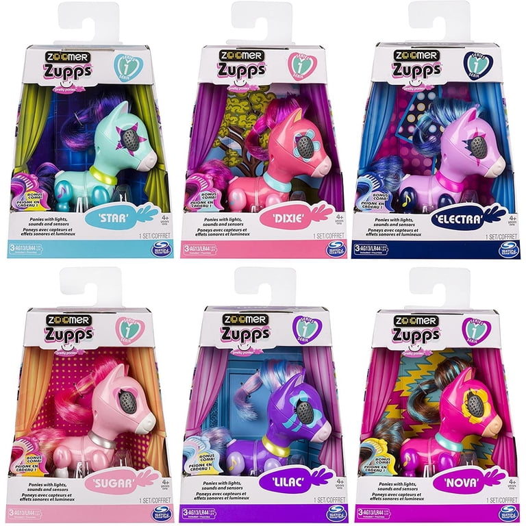 Zoomer Mini Glitter Toys: Zupps Tiny Unicorn Interactive Figure