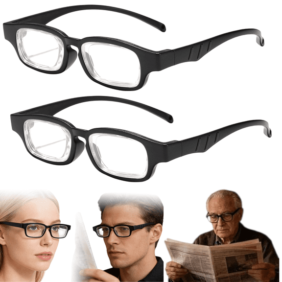 Zoometra-2PCS Adjustable Eye Glasses for Women Men, Auto Focus Glasses Self Adjusting, Anti Blue Light Multi Point Eyeglasses