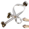 thumbnail image 1 of Zoomie Paws Black and White Pinstriped Hanging Dog Doorbells for Puppies - 1 per Pack, 1 of 8