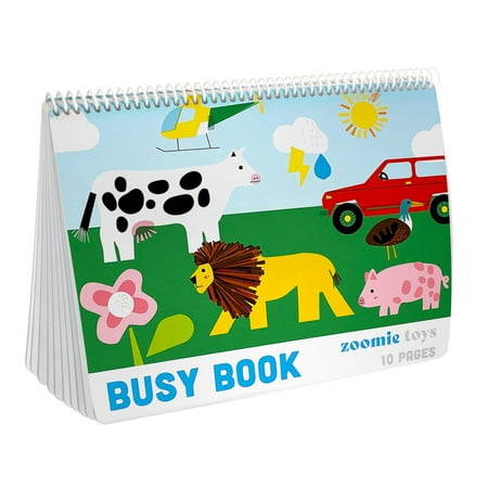 Zoomie Toys Toddler Busy Book - Preschool or Montessori Learning Tool