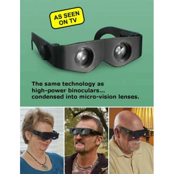 Zoomies Hands Free Binoculars 4X Magnification Zoom Enlarge Glasses Telescopes