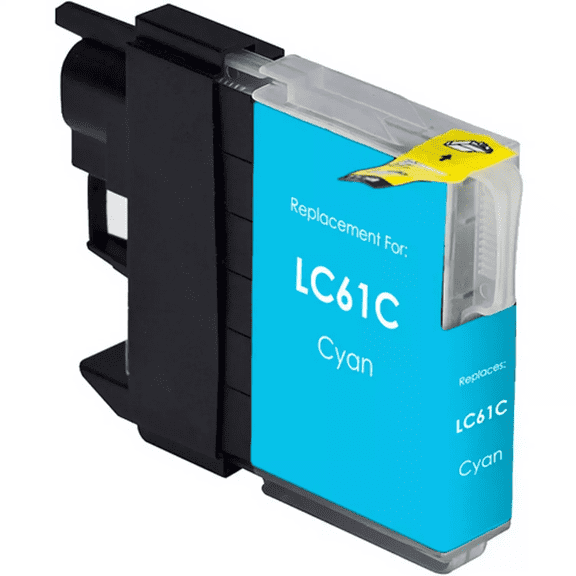 Zoomtoner Compatible with Brother LC-61C Ink / Inkjet Cartridge - Regular Yield - Cyan