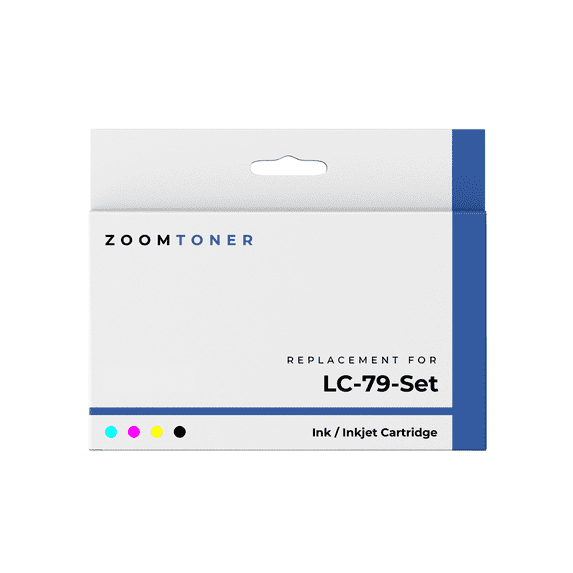 Zoomtoner Compatible with Brother LC-79 Set Ink / Inkjet Cartridge - Extra High Yield - Cyan Magenta Yellow Black
