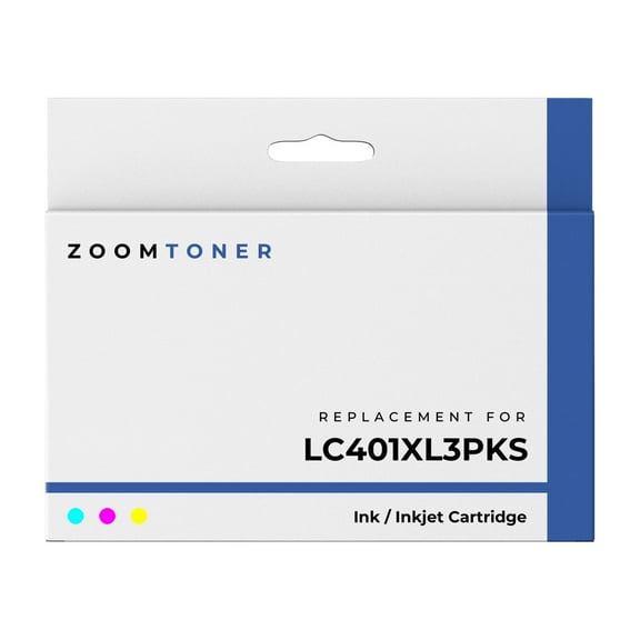 Zoomtoner Compatible with Brother LC401XL3PKS Ink / Inkjet Cartridge - High Yield - Cyan Magenta Yellow