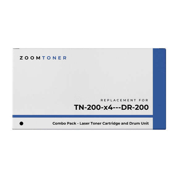 Zoomtoner Compatible with Brother TN-200 / DR-200 Combo Pack - Laser Toner Cartridge and Drum Unit - Regular Yield -