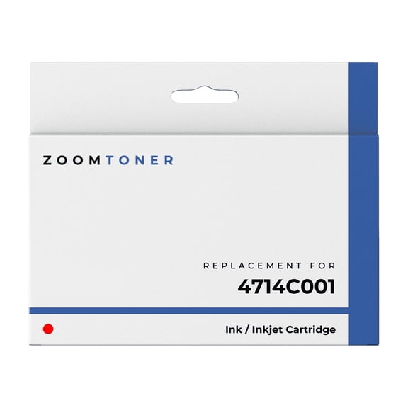 Zoomtoner Compatible with Canon 4714C001 Ink / Inkjet Cartridge - Regular Yield - Red