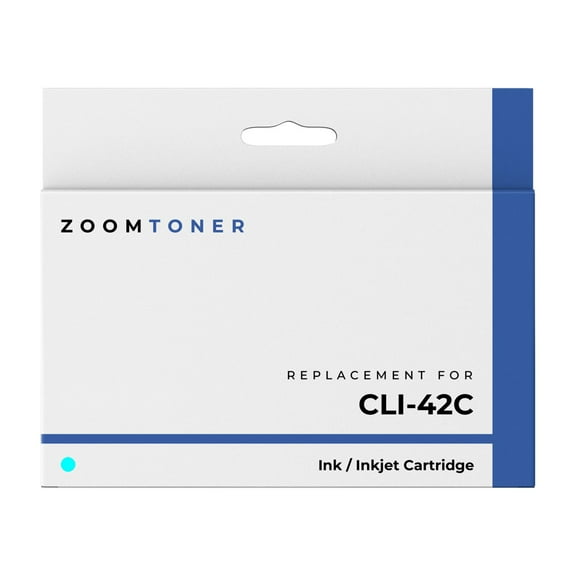 Zoomtoner Compatible with Canon CLI-42C Ink / Inkjet Cartridge - Regular Yield - Cyan