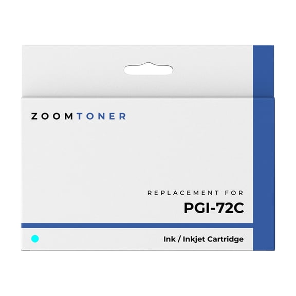 Zoomtoner Compatible with Canon PGI-72C Ink / Inkjet Cartridge - Regular Yield - Cyan
