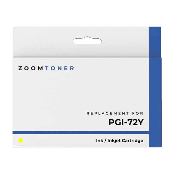 Zoomtoner Compatible with Canon PGI-72Y Ink / Inkjet Cartridge - Regular Yield - Yellow