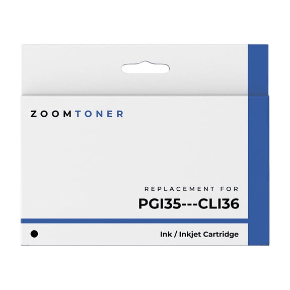 Zoomtoner Compatible with Canon PGI35 / CLI36 Set Ink / Inkjet Cartridge - Regular Yield - Black