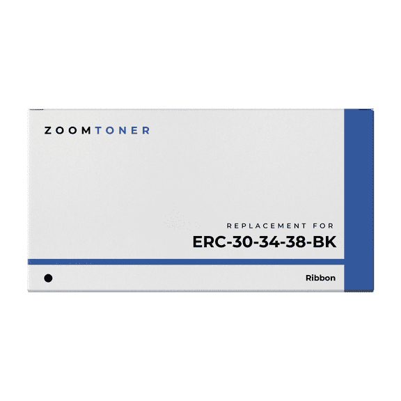 Zoomtoner Compatible with Epson ERC-30/34/38 Ribbon - Regular Yield - Black