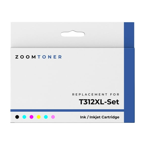 Zoomtoner Compatible with Epson T312XL Set Ink / Inkjet Cartridge - High Yield - Black Cyan Magenta Yellow Photo Cyan Photo Magenta