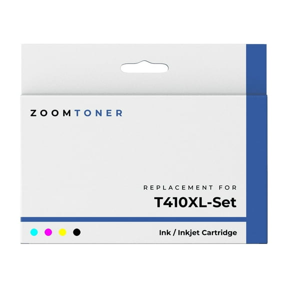 Zoomtoner Compatible with Epson T410XL Set Ink / Inkjet Cartridge - High Yield - Cyan Magenta Yellow Black