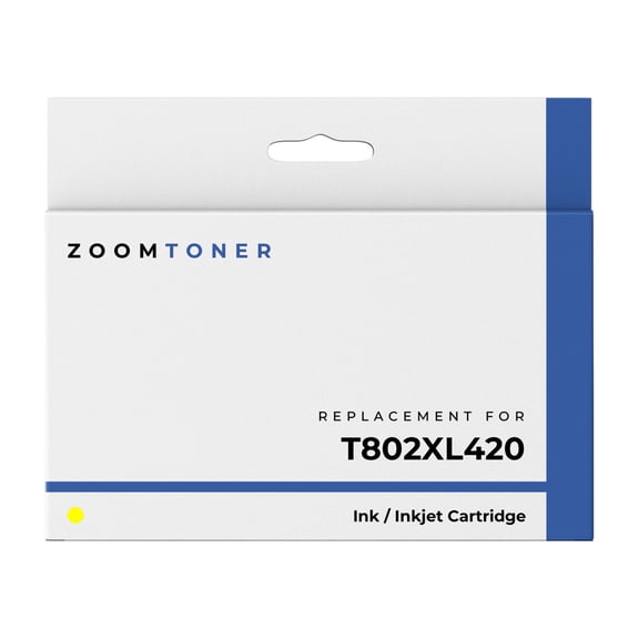 Zoomtoner Compatible with Epson T802XL420 Ink / Inkjet Cartridge - High Yield - Yellow