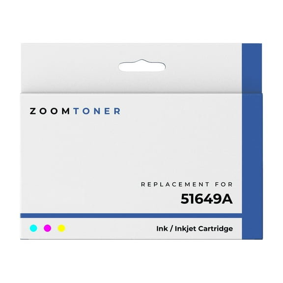 Zoomtoner Compatible with HP 51649A Ink / Inkjet Cartridge - Regular Yield - Cyan Magenta Yellow