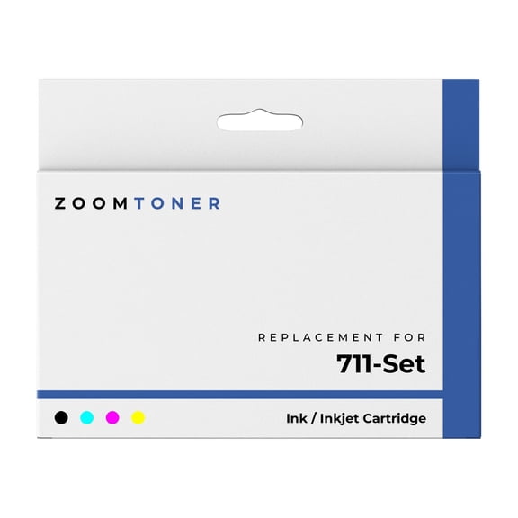 Zoomtoner Compatible with HP 711 Set Ink / Inkjet Cartridge - High Yield - Black Cyan Magenta Yellow