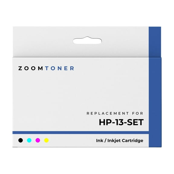 Zoomtoner Compatible with HP HP 13 Set Ink / Inkjet Cartridge - Regular Yield - Black Cyan Magenta Yellow