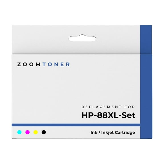 Zoomtoner Compatible with HP HP 88 Set Ink / Inkjet Cartridge - High Yield - Cyan Magenta Yellow Black