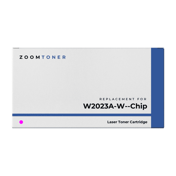 Zoomtoner Compatible with HP W2023A Laser Toner Cartridge - Regular Yield - Magenta