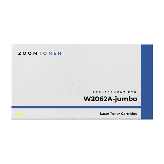 Zoomtoner Compatible with HP W2062A jumbo Laser Toner Cartridge - High Yield - Yellow