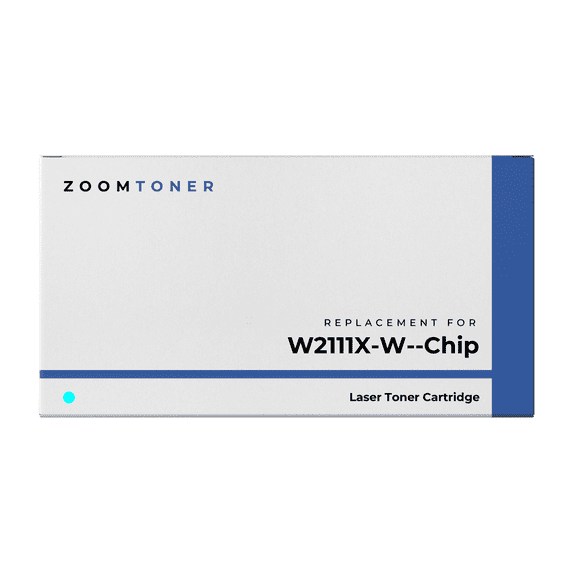 Zoomtoner Compatible with HP W2111X W/ Chip Laser Toner Cartridge - High Yield - Cyan