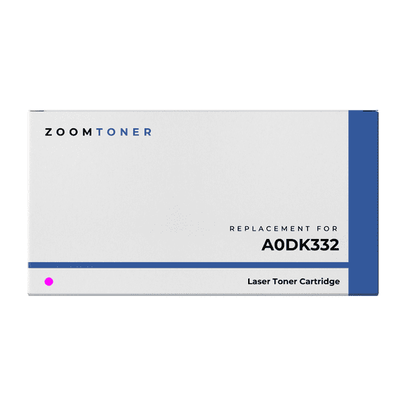 Zoomtoner Compatible with Konica Minolta A0DK332 Laser Toner Cartridge - High Yield - Magenta