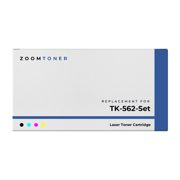 Zoomtoner Compatible with Kyocera Mita TK-562 Set Laser Toner Cartridge - Regular Yield - Black Cyan Magenta Yellow