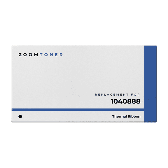 Zoomtoner Compatible with Lexmark IBM 1040888 Thermal Ribbon - Regular Yield - Black
