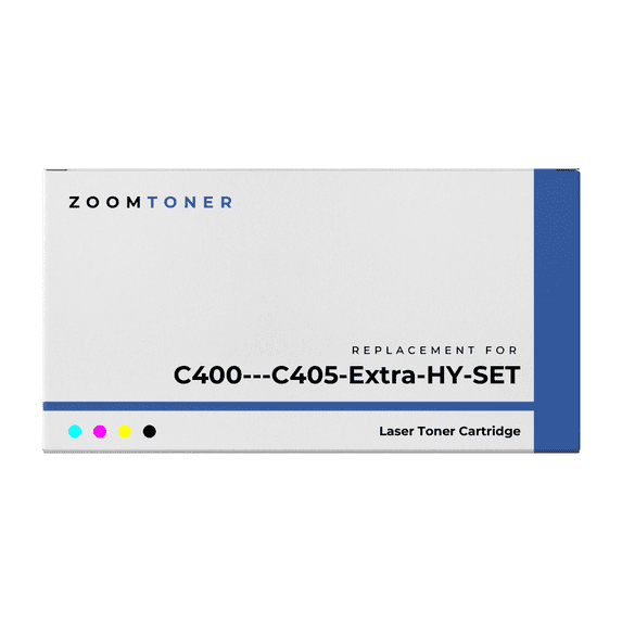 Zoomtoner Compatible with Xerox C400 / C405 Extra HY SET Laser Toner Cartridge - High Yield - Cyan Magenta Yellow Black