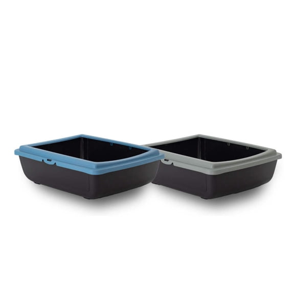 Zoonee Eco Open Top Cat Litter Box - 100% Recycled Plastic, Green