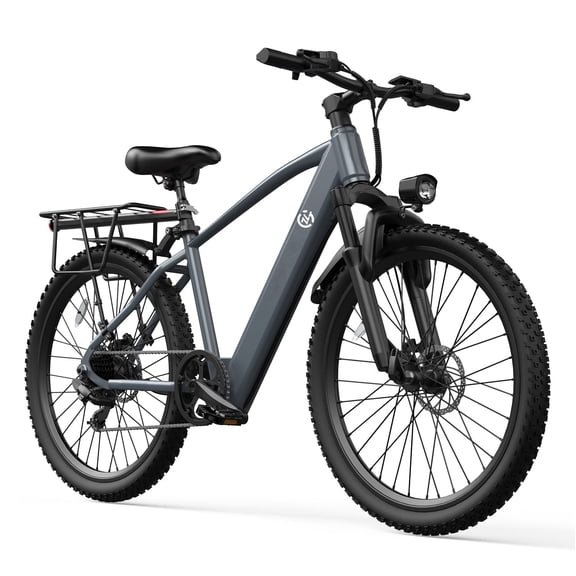 Zoonlai 24" Electric Bike for Adults, 500W Motor 48V 10.5Ah Battery, 40 Miles Long Range Electric Mountain Bike, 7 Speed Gears, LCD Display, Rear Rack UL2849