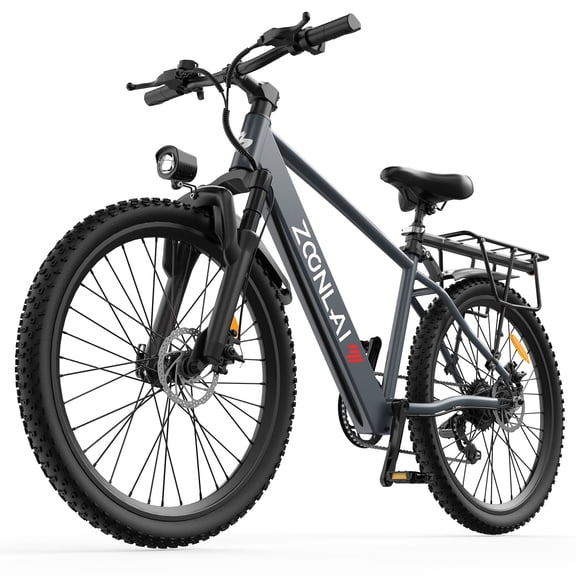 Zoonlai 24" Electric Bike for Adults, 500W Motor, 36V 10.4Ah, 22MPH 40 Miles Range, With Rear Luggage Rack, UL2849
