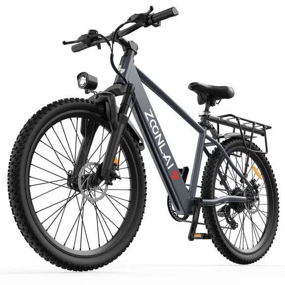 Zoonlai 24" Electric Bike for Adults, 500W Motor, 48V 10.5Ah, 22MPH 40 Miles Range, with Rear Luggage Rack, UL2849