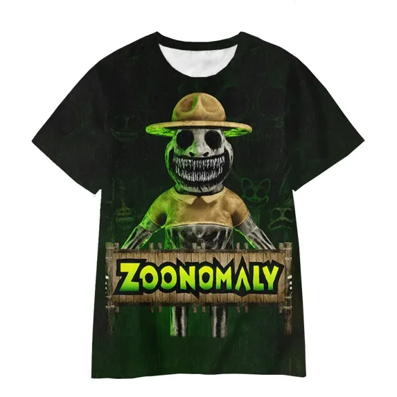 Zoonomaly Merch T-shirt Trend 3D Printing Casual Short-sleeved Men And Women Hip-hop Tops