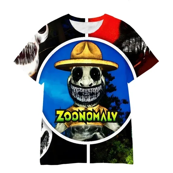Zoonomaly Merch T-shirt Trend 3D Printing Casual Short-sleeved Men And Women Hip-hop Tops