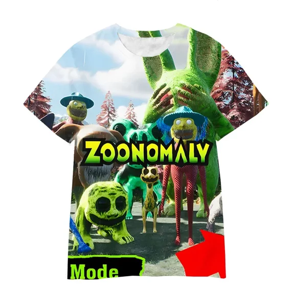 Zoonomaly Merch T-shirt Trend 3D Printing Casual Short-sleeved Men And Women Hip-hop Tops
