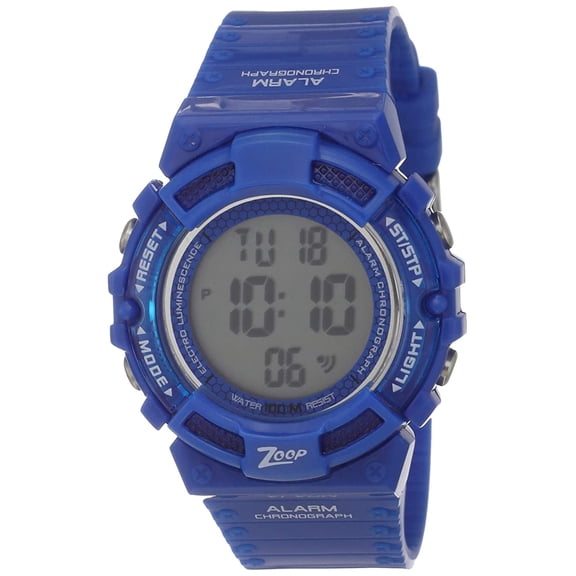 Zoop Digital Watch with Blue Plastic Strap for Kids-Simple Digital