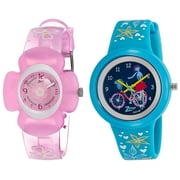 Zoop Pink Dial Analog Watch for Girls-Flower