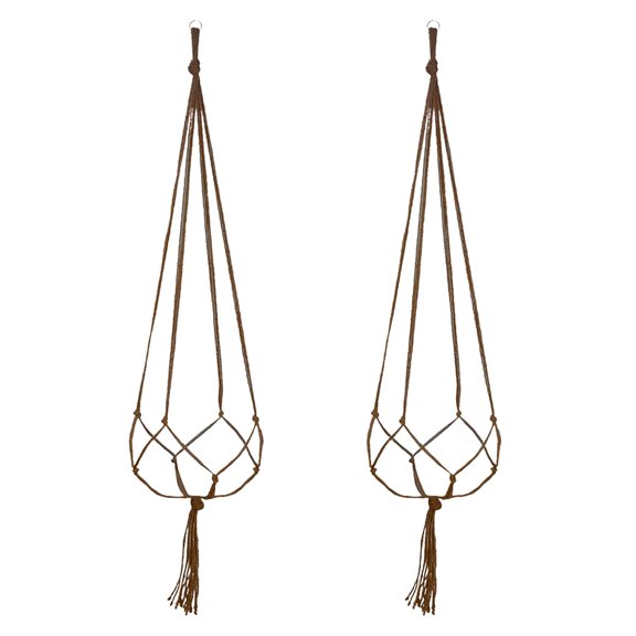 Zooraco Hanging Planters for Indoor Plants,Clearance,Macrame Hanger,2PCS Hanger Flower Pot Cotton Rope Wall Holder Indoor,Hanging Baskets for Plants,Hanging Pots for Indoor