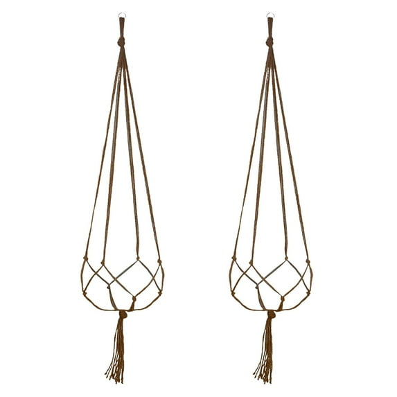 Zooraco Hanging Planters for Indoor Plants,Clearance,Macrame Hanger,2PCS Hanger Flower Pot Cotton Rope Wall Holder Indoor,Hanging Baskets for Plants,Hanging Pots for Indoor