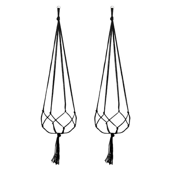Zooraco Hanging Planters for Indoor Plants,Clearance,Macrame Plant Hanger,2PCS Plant Hanger Flower Pot Cotton Rope Wall Plant Holder Indoor,Hanging Baskets for Plants,Hanging Pots for Plants Indoor
