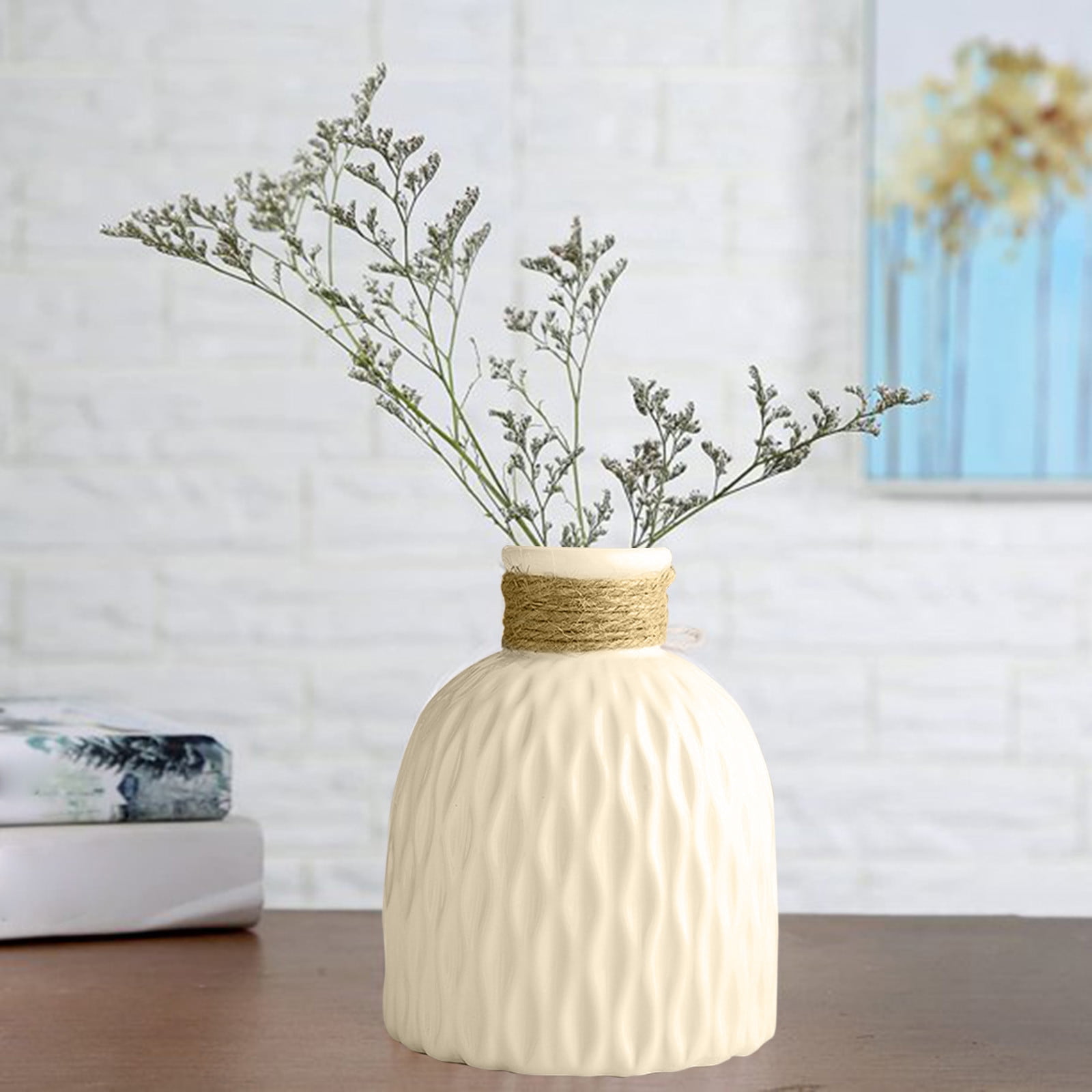 Zooraco Vase,Deals of the Day Clearance,Entryway Decor,Style Plastic Faux Striped Vase Rustic